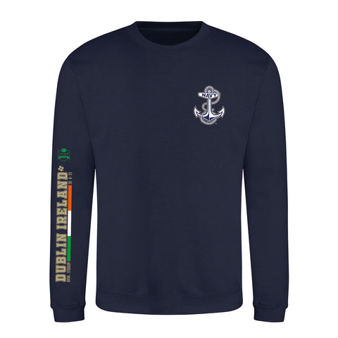 Navy Team Anchor Logo Navy Sweatshirt